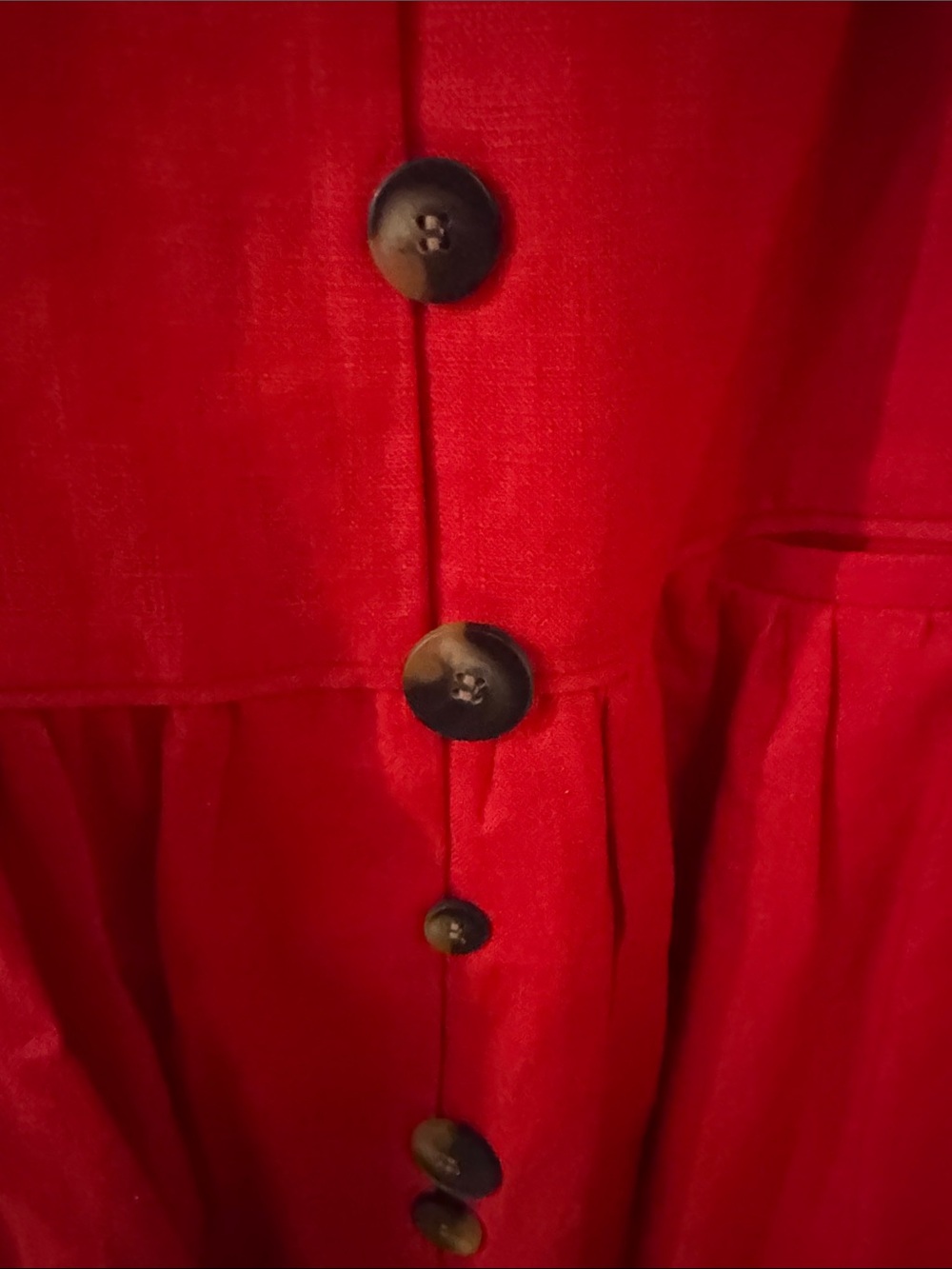 FARM Rio Red Button-Front Midi Skirt - Picture 3 of 6